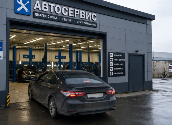 Работа в автосервисе